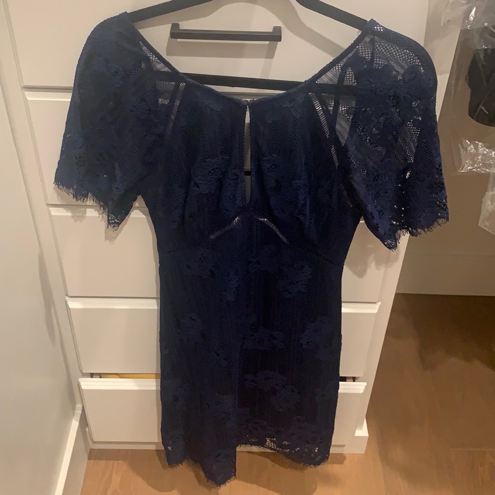 Lace blue dress. Only worn once!